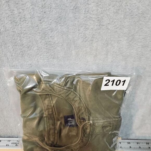 Gap Dress Womens Small Petite Green Utility Popover Henley Neck Button Front - Picture 9 of 9